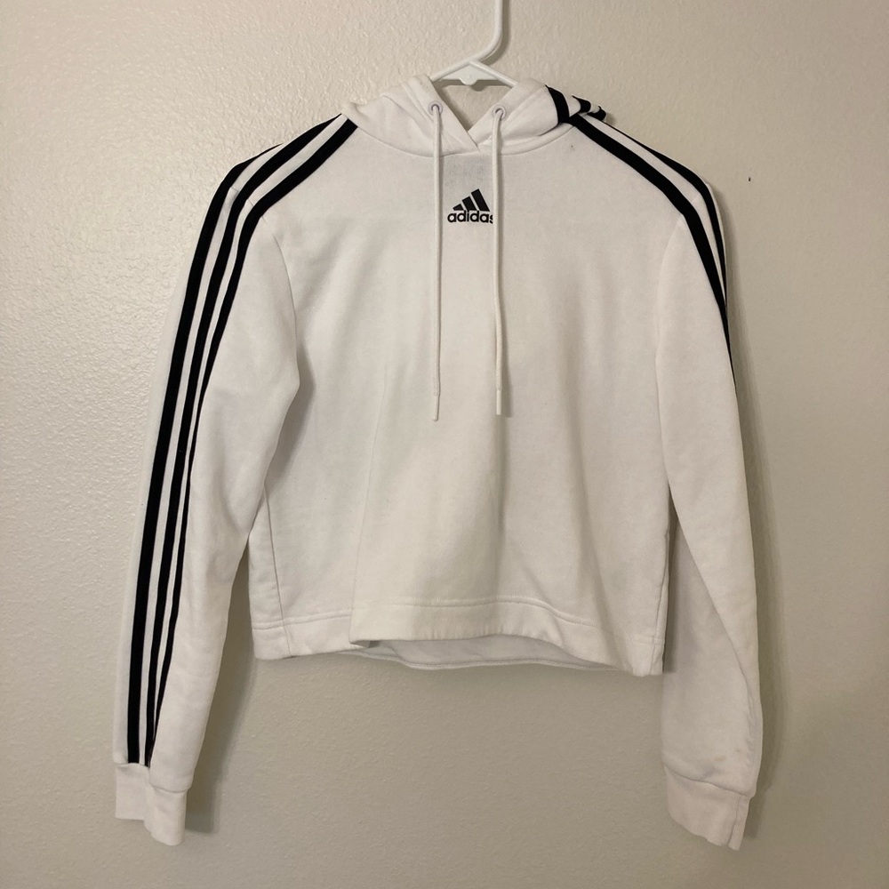 Cropped adidas hoodie